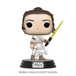 Coupon 🥰 Funko Star Wars: Episode IX - Rey (w/ Yellow Saber) - POP! Movies Figur 🔥