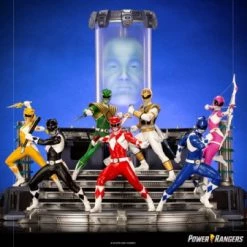 Aktion 🤩 Iron Studios Power Rangers: 7 Rangers & Zordon - BDS Art Scale Statue 😍