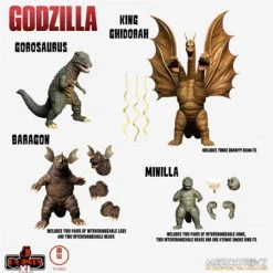 Angebote 😍 Mezco Toys Godzilla: Destroy All Monsters (1968) - 5 Points XL Round 2 Boxed Set Actionfiguren 🧨