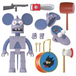 Schlussverkauf ⭐ Super7 Die Simpsons: Robot Itchy - Wave 1 Ultimates Actionfigur 🥰